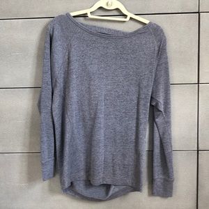 Club Monaco grey shirt w fun back detail, small